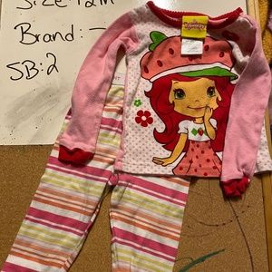 12m Strawberry Shortcake PJs long sleeve